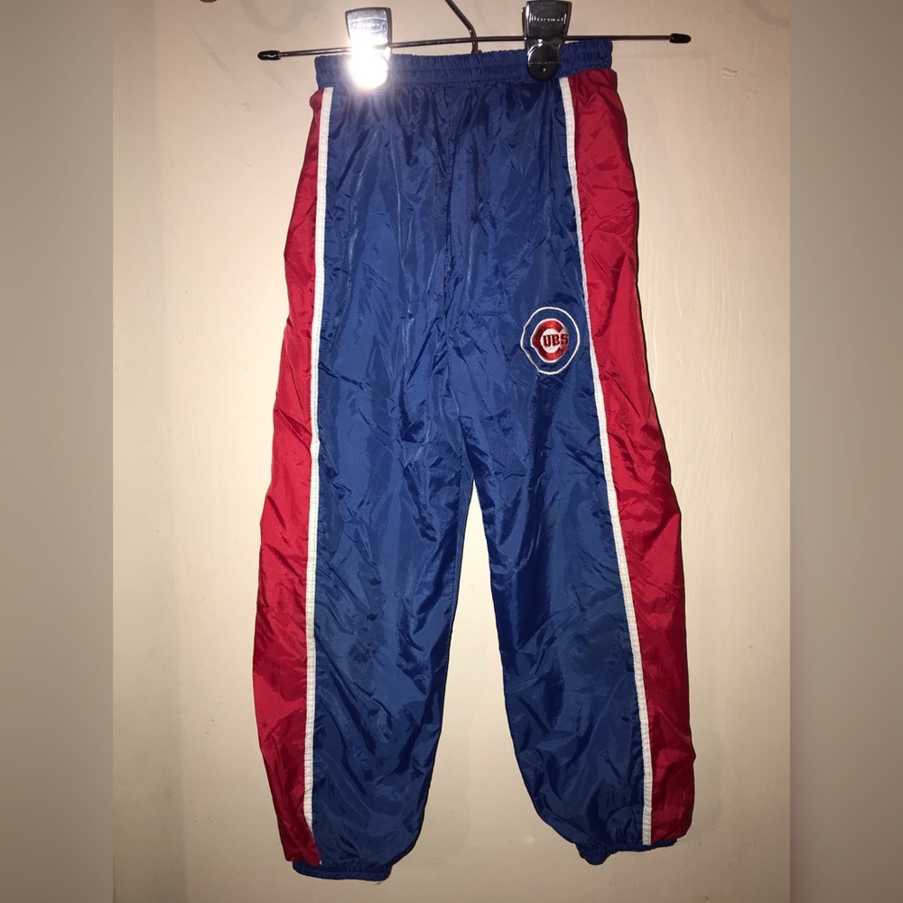 Boys Chicago Cubs Wind Breaker Pants Sz 5/6